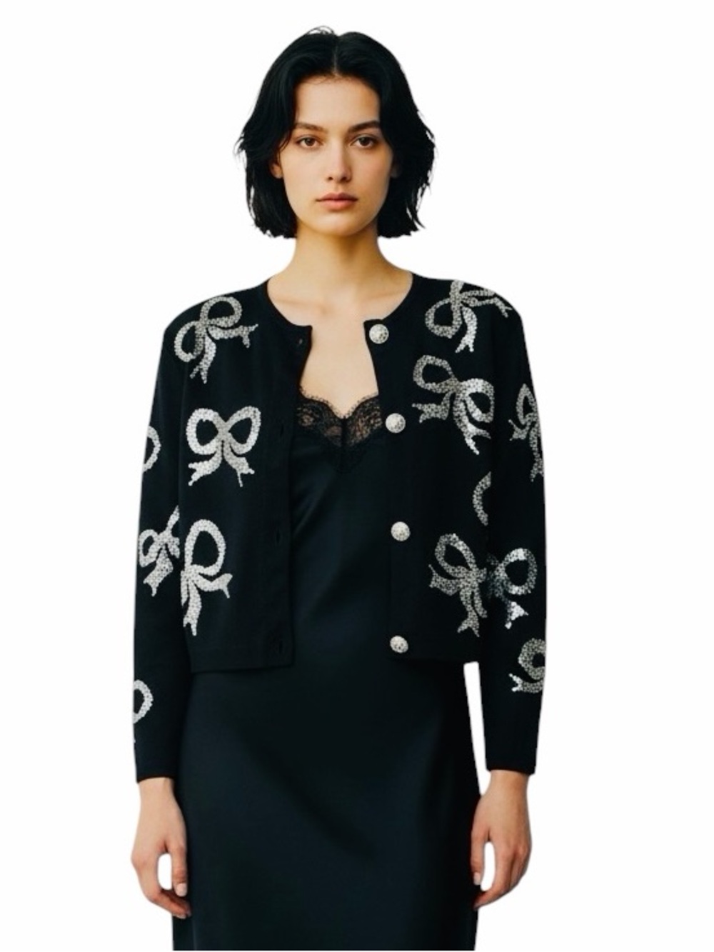 Adrienne Vittadini For Bergdorf Goodman Vintage Cardigan .